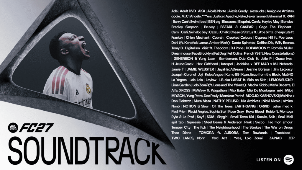 EA SPORTS UNVEILS THE OFFICIAL SOUNDTRACK FOR FC 27 – Soundsphere magazine