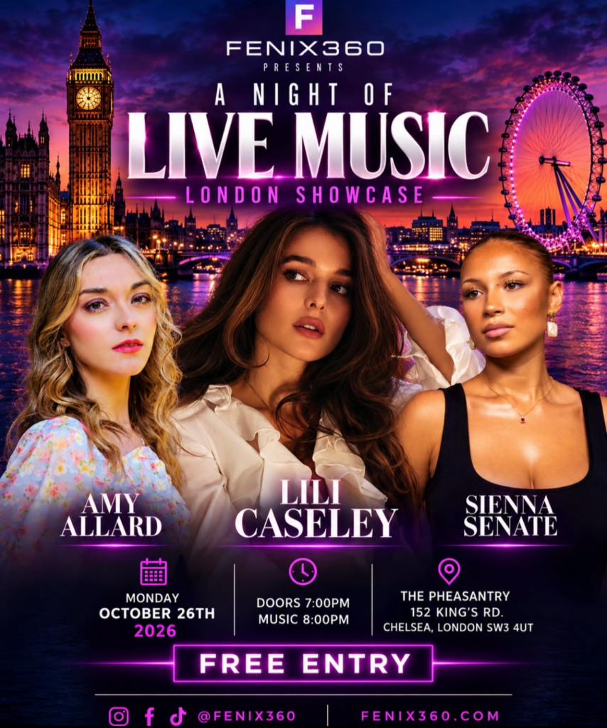 Girls Night Out: Lili Caseley Headlines FENIX360’s Spectacular London Showcase at The Pheasantry on October 26, 2026